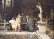 Alma-Tadema, Sir Lawrence A Roman Art Lover (mk23) oil painting reproduction